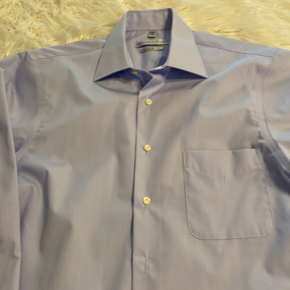 Geoffrey Beene Regular Fit size 15 -32/33 color light blue BNWOT - Picture 8 of 8